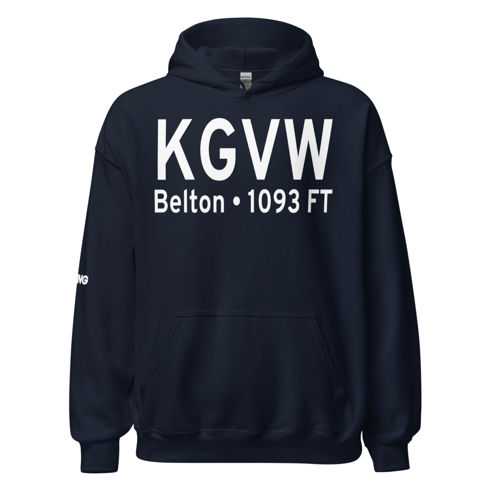 Richards-Gebaur Air Force Base (KGVW) ICAO Hoodie Sweatshirt 