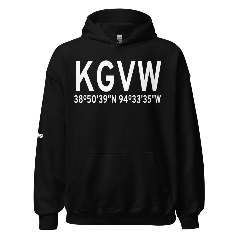 Richards-Gebaur Air Force Base (KGVW) ICAO Hoodie Sweatshirt 