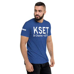 St Charles County Smartt Airport (KSET) ICAO Tri-blend T-Shirt