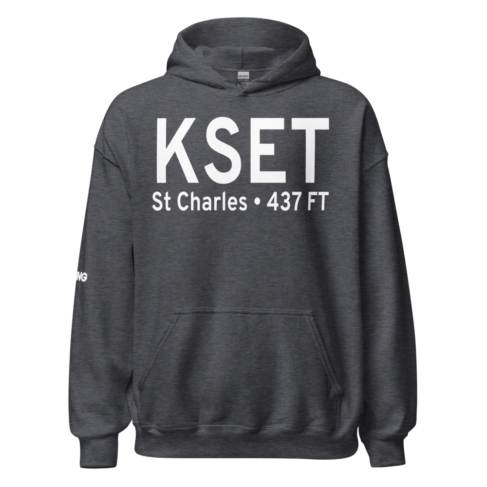 St Charles County Smartt Airport (KSET) ICAO Hoodie Sweatshirt 