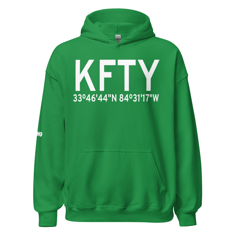 Fulton County Airport Brown Field (KFTY) ICAO Hoodie Sweatshirt 