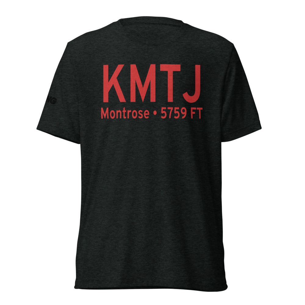 Montrose Regional Airport (KMTJ) ICAO Tri-blend T-Shirt 
