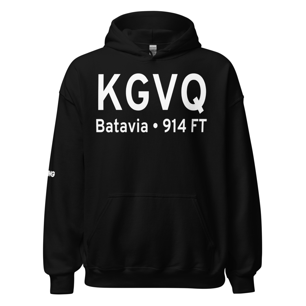 Genesee County Airport (KGVQ) ICAO Hoodie Sweatshirt 