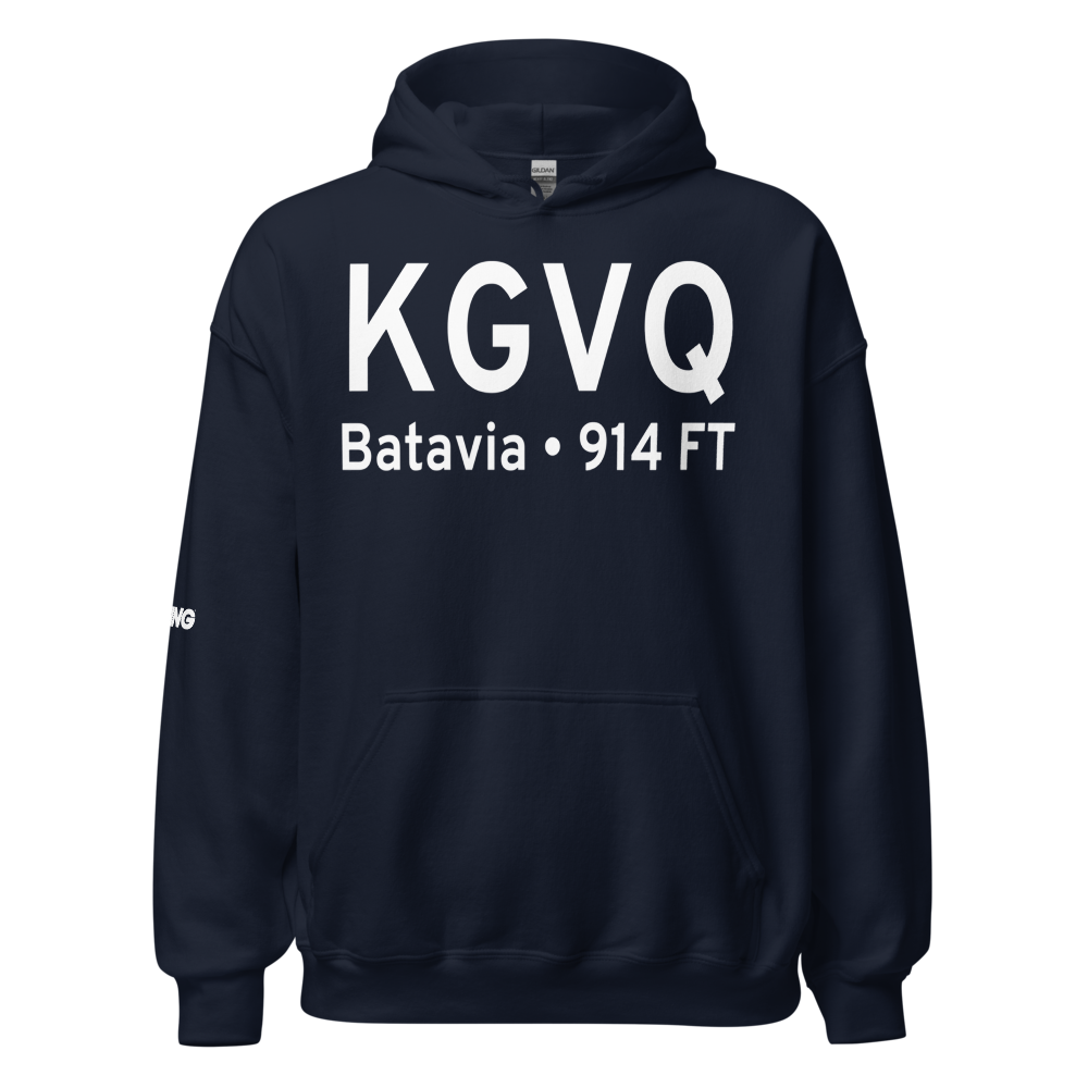 Genesee County Airport (KGVQ) ICAO Hoodie Sweatshirt 