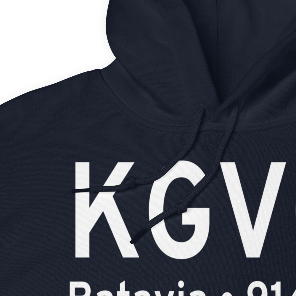 Genesee County Airport (KGVQ) ICAO Hoodie Sweatshirt 