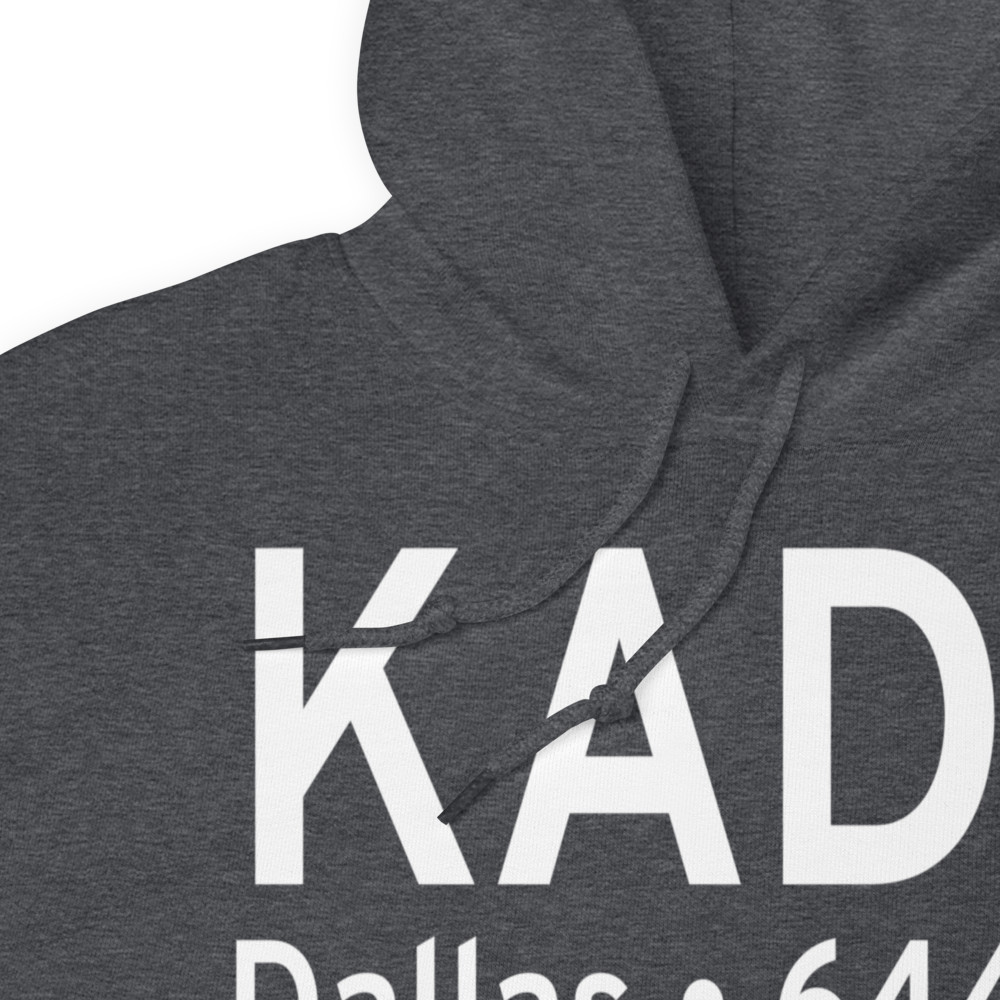 Addison Airport (KADS) ICAO Hoodie Sweatshirt 