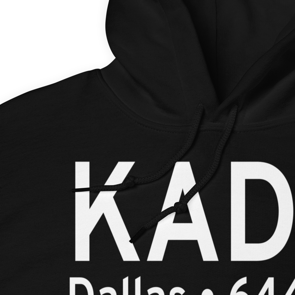 Addison Airport (KADS) ICAO Hoodie Sweatshirt 