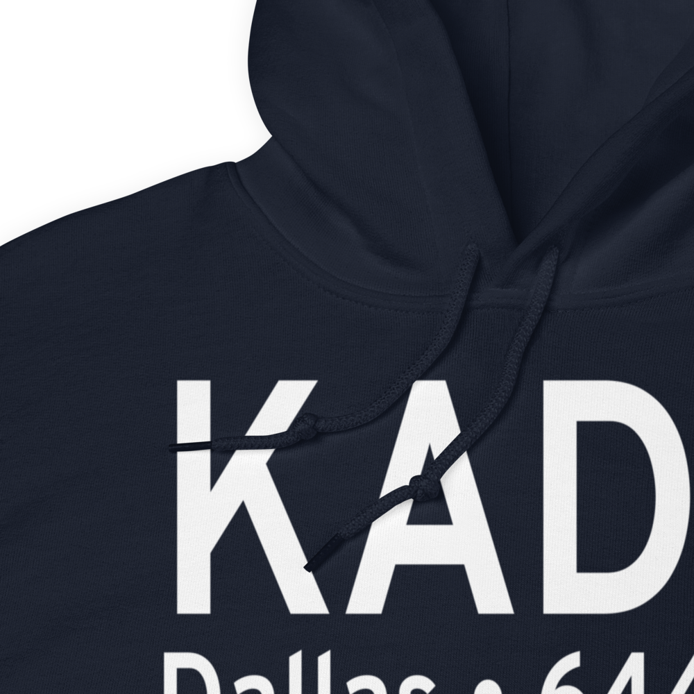 Addison Airport (KADS) ICAO Hoodie Sweatshirt 