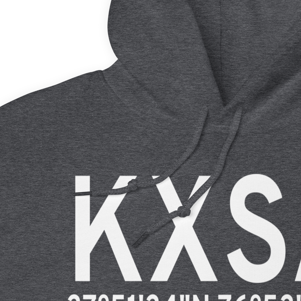 Tappahannock-Essex County Airport (KXSA) ICAO Hoodie Sweatshirt 