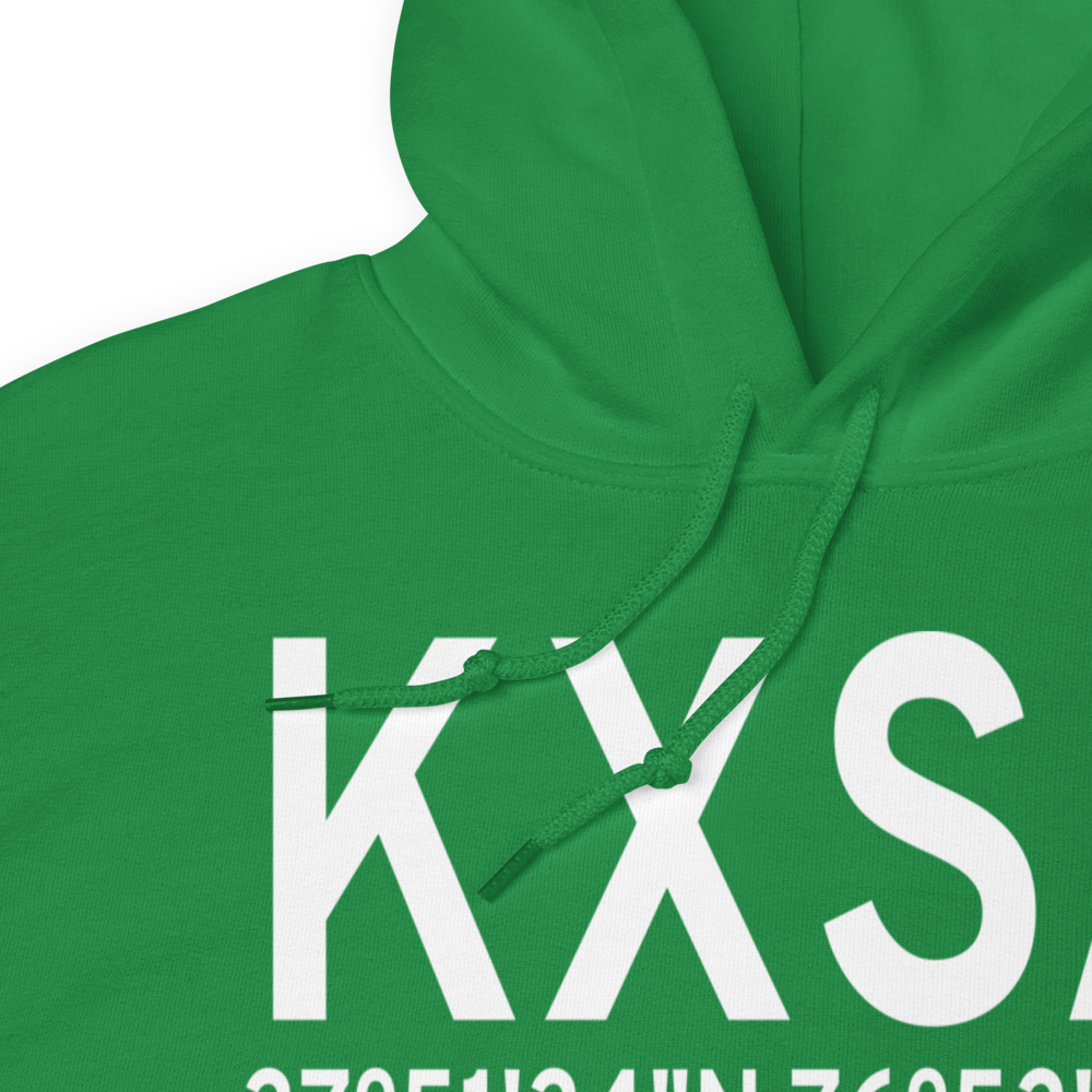 Tappahannock-Essex County Airport (KXSA) ICAO Hoodie Sweatshirt 