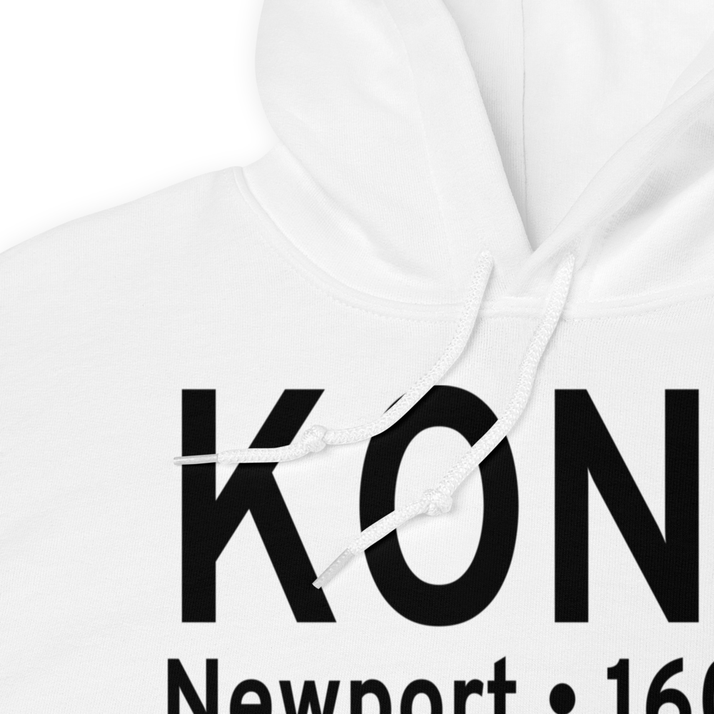 Newport Municipal Airport (KONP) ICAO Hoodie Sweatshirt 