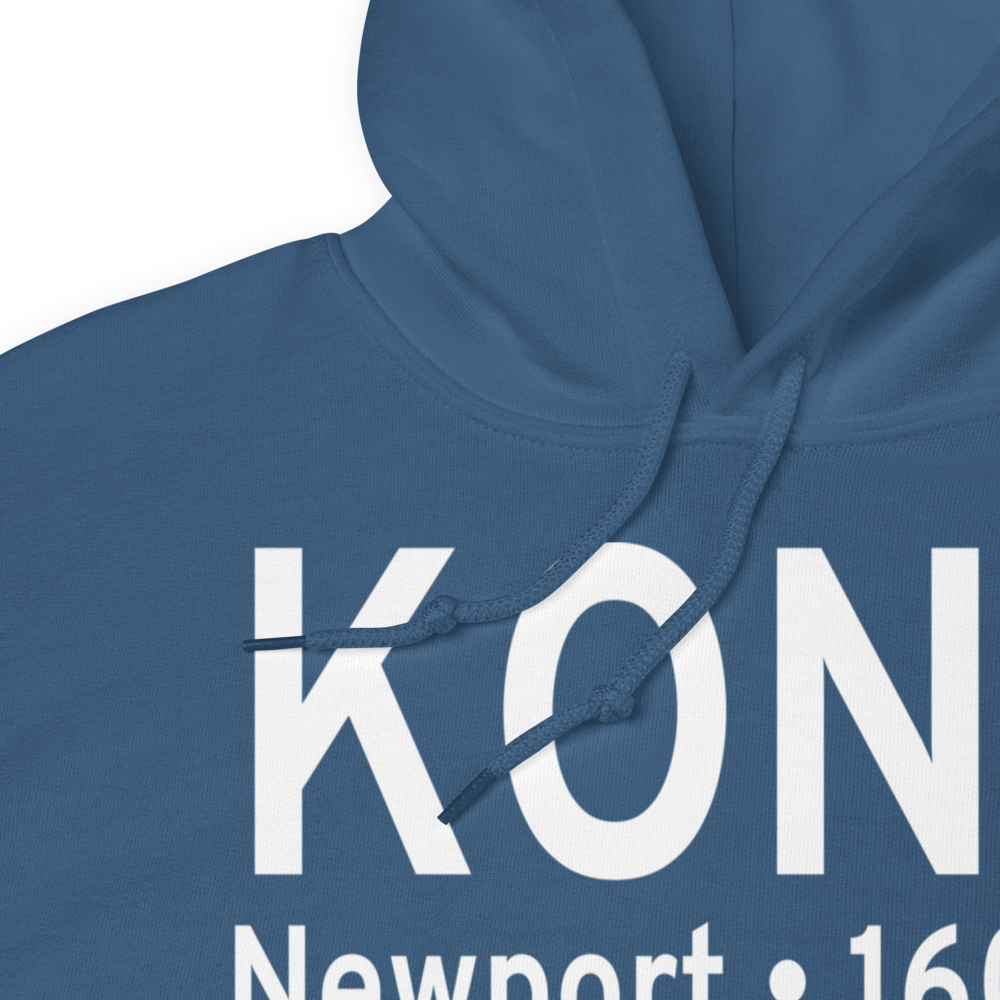 Newport Municipal Airport (KONP) ICAO Hoodie Sweatshirt 
