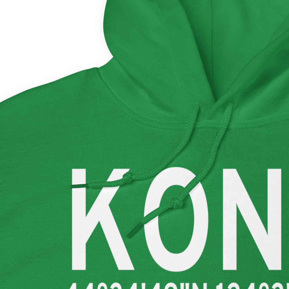 Newport Municipal Airport (KONP) ICAO Hoodie Sweatshirt 