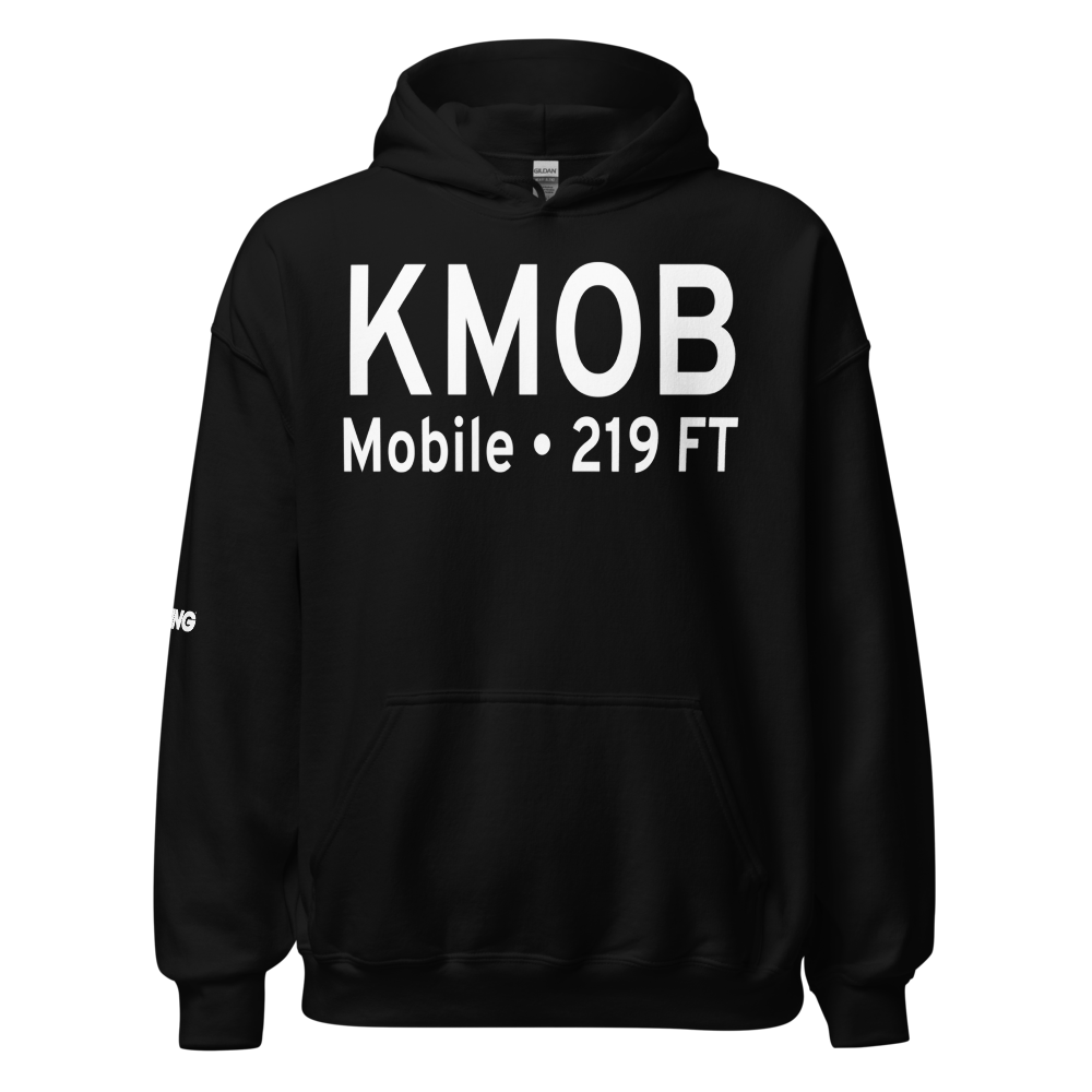 Mobile Regional Airport (KMOB) ICAO Hoodie Sweatshirt 