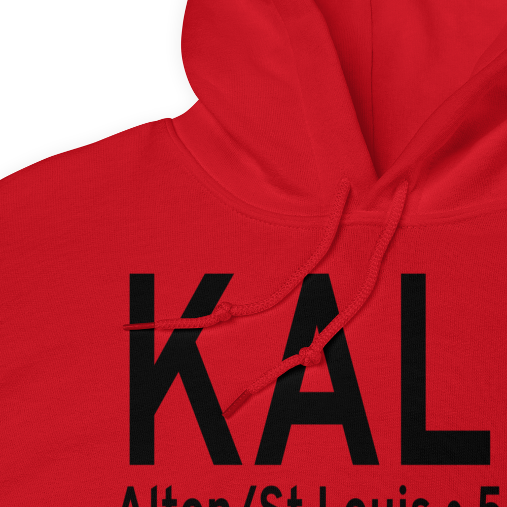 St Louis Regional Airport (KALN) ICAO Hoodie Sweatshirt 