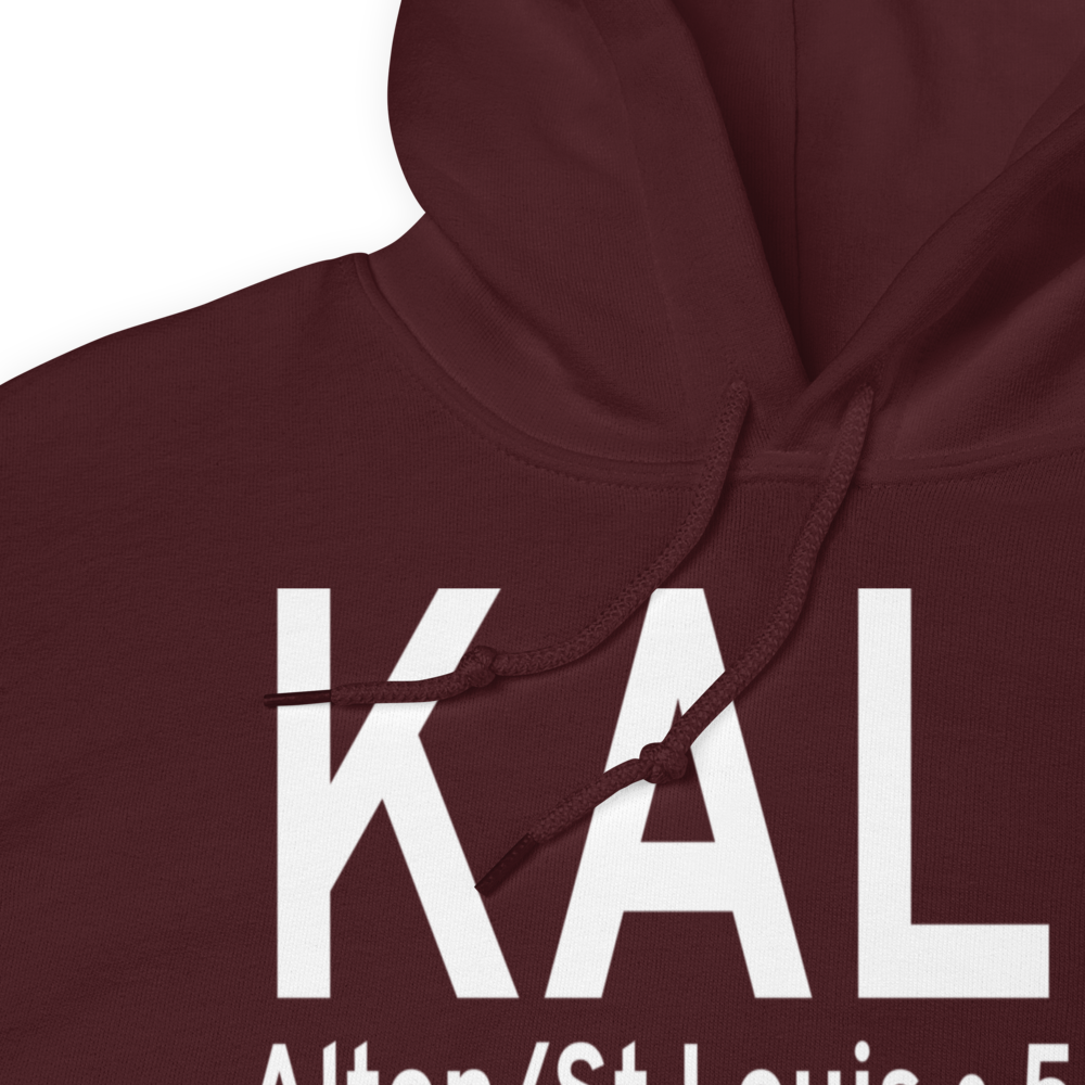 St Louis Regional Airport (KALN) ICAO Hoodie Sweatshirt 