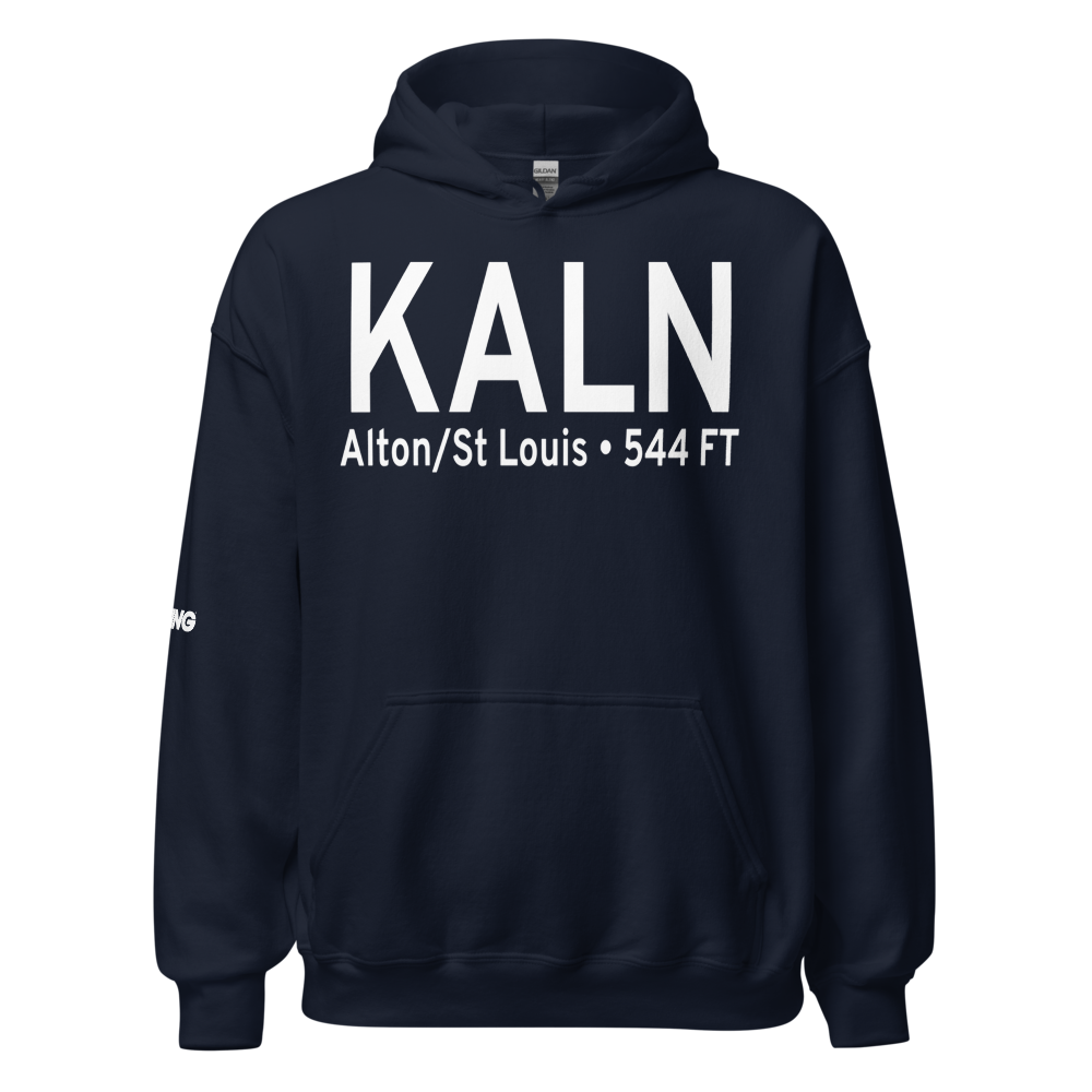 St Louis Regional Airport (KALN) ICAO Hoodie Sweatshirt 