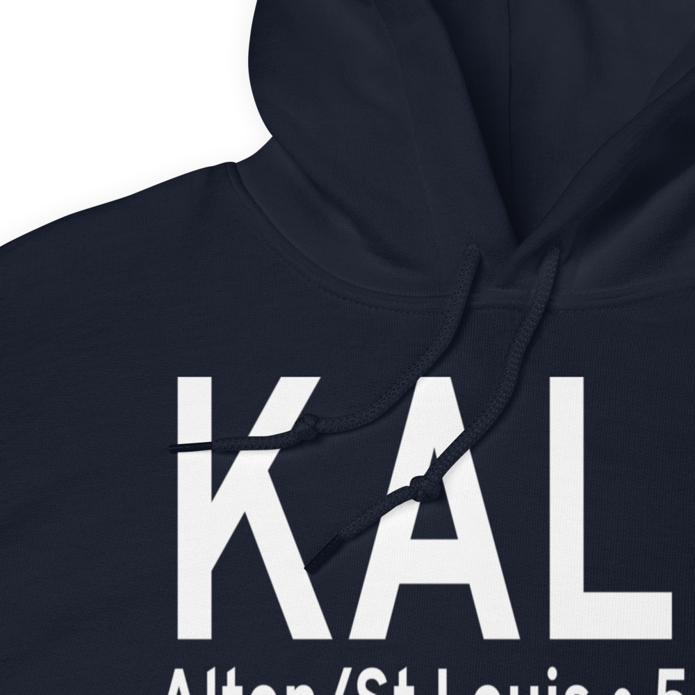St Louis Regional Airport (KALN) ICAO Hoodie Sweatshirt 