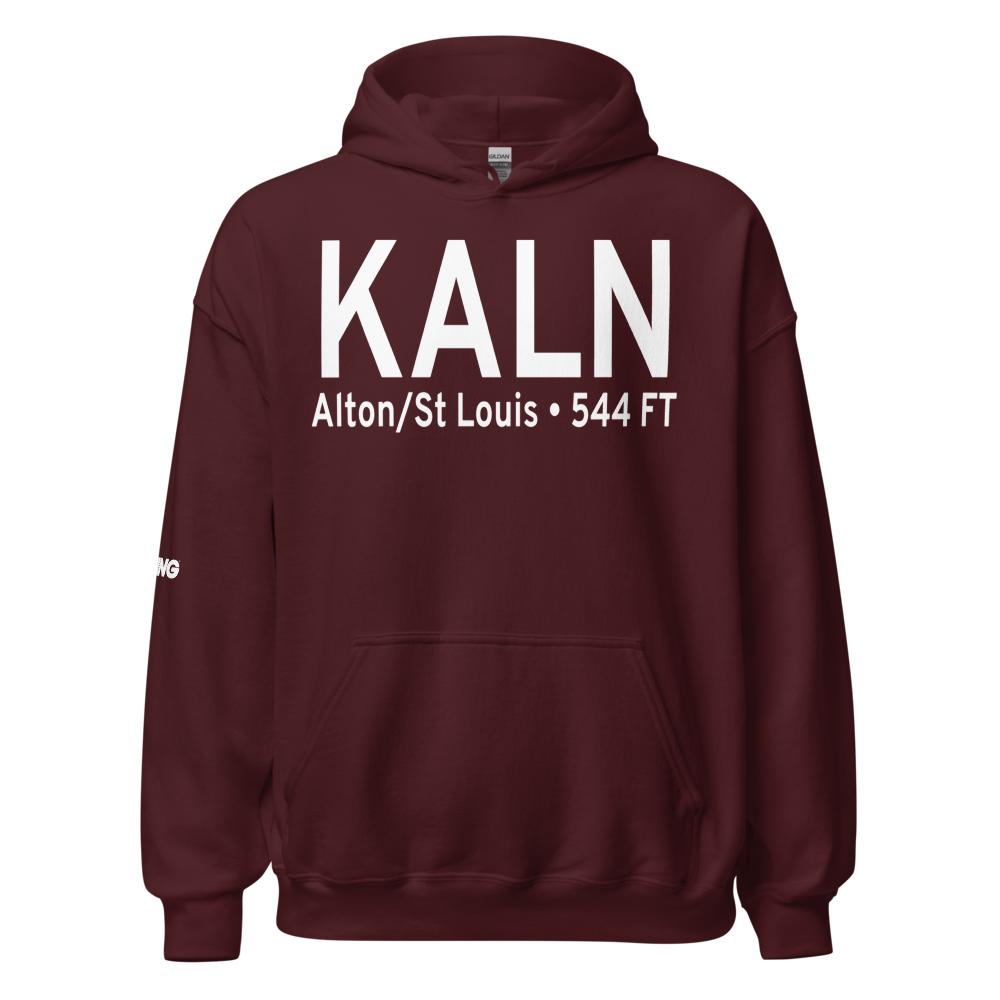 St Louis Regional Airport (KALN) ICAO Hoodie Sweatshirt 
