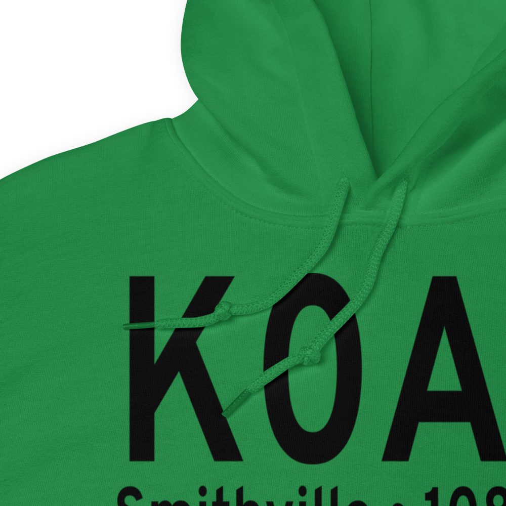 Smithville Municipal Airport (K0A3) ICAO Hoodie Sweatshirt 