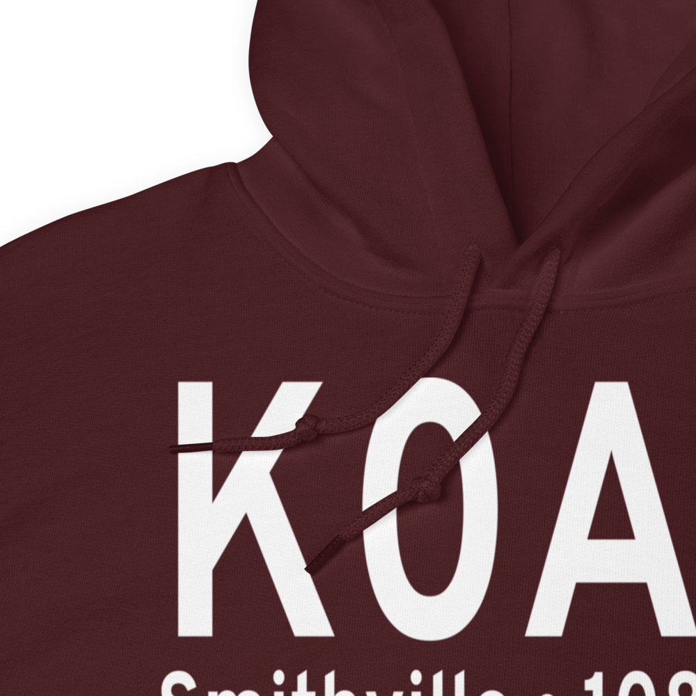 Smithville Municipal Airport (K0A3) ICAO Hoodie Sweatshirt 