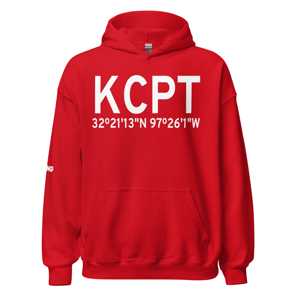 Cleburne Municipal Airport (KCPT) ICAO Hoodie Sweatshirt 