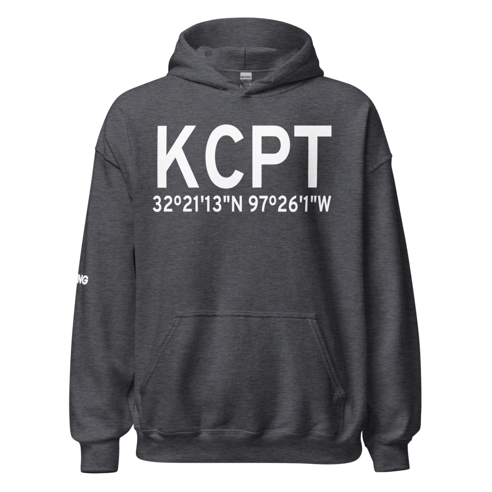 Cleburne Municipal Airport (KCPT) ICAO Hoodie Sweatshirt 