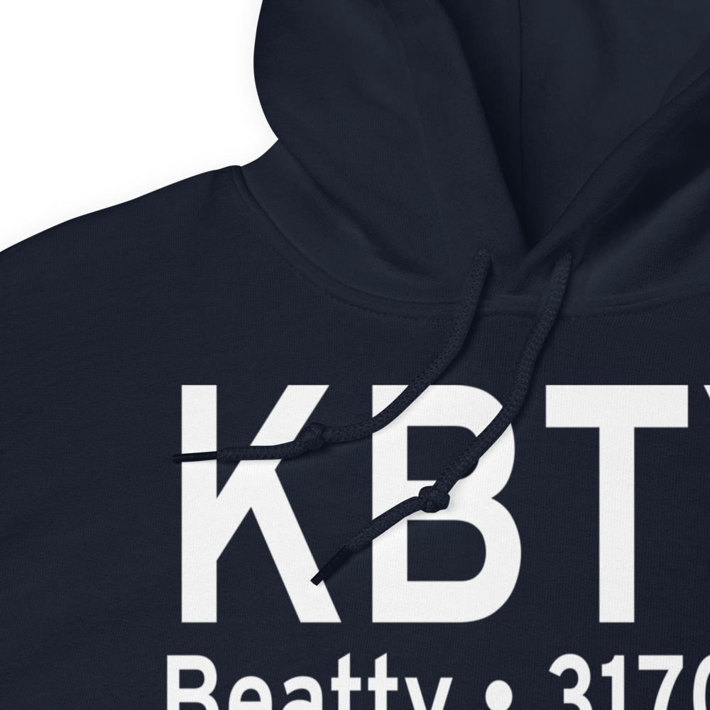 Beatty Airport (KBTY) ICAO Hoodie Sweatshirt 