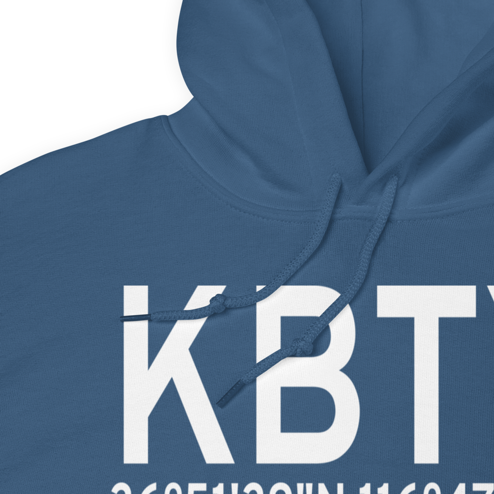 Beatty Airport (KBTY) ICAO Hoodie Sweatshirt 