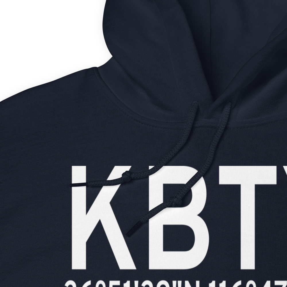 Beatty Airport (KBTY) ICAO Hoodie Sweatshirt 