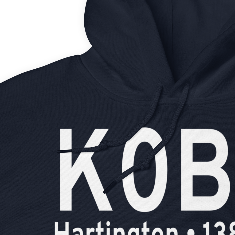 Hartington Municipal Airport (K0B4) ICAO Hoodie Sweatshirt 