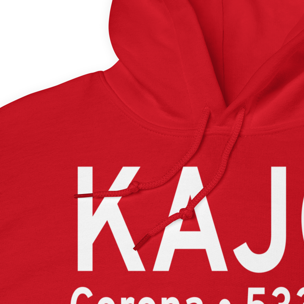 Corona Municipal Airport (KAJO) ICAO Hoodie Sweatshirt 