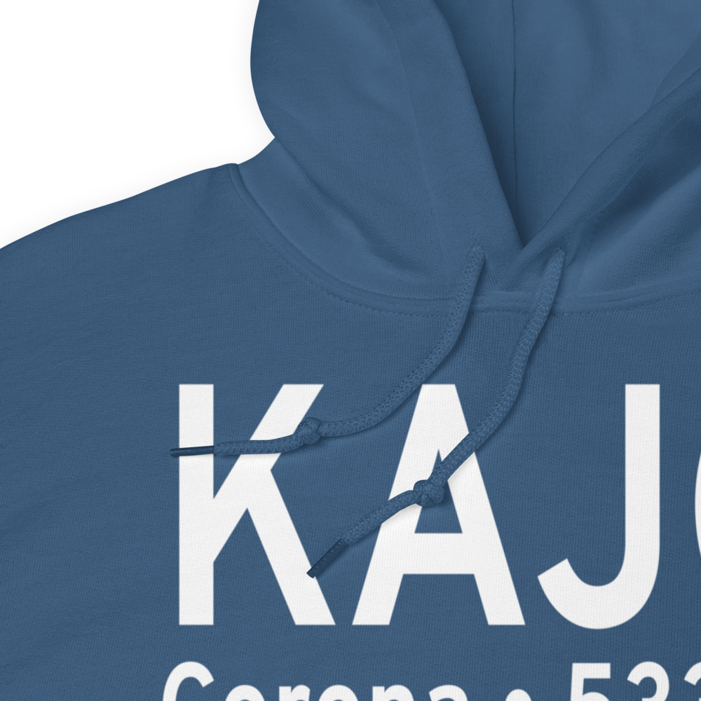 Corona Municipal Airport (KAJO) ICAO Hoodie Sweatshirt 