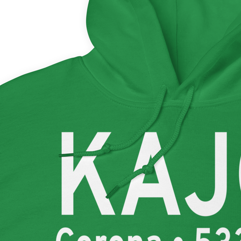 Corona Municipal Airport (KAJO) ICAO Hoodie Sweatshirt 