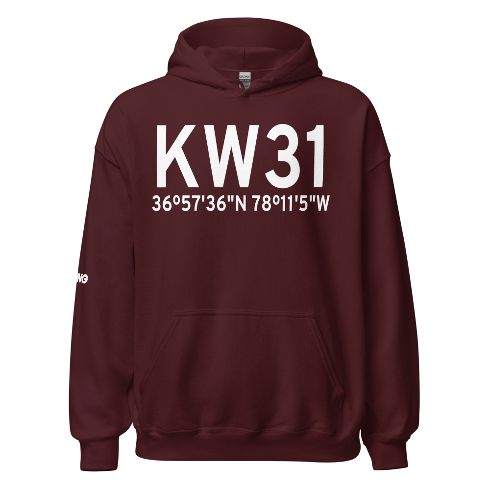 Lunenburg County Airport (KW31) ICAO Hoodie Sweatshirt 