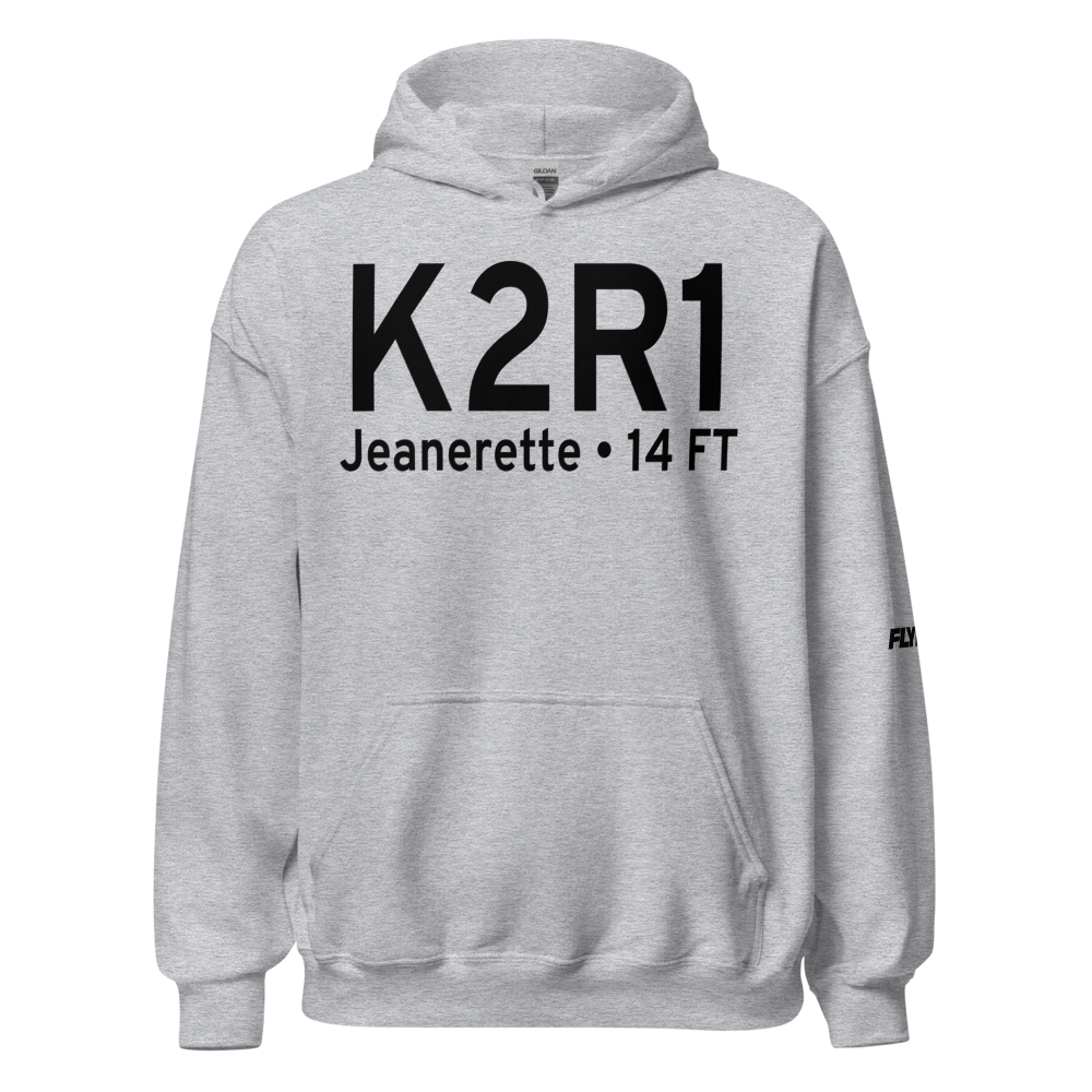 Le Maire Memorial Airport (K2R1) ICAO Hoodie Sweatshirt 