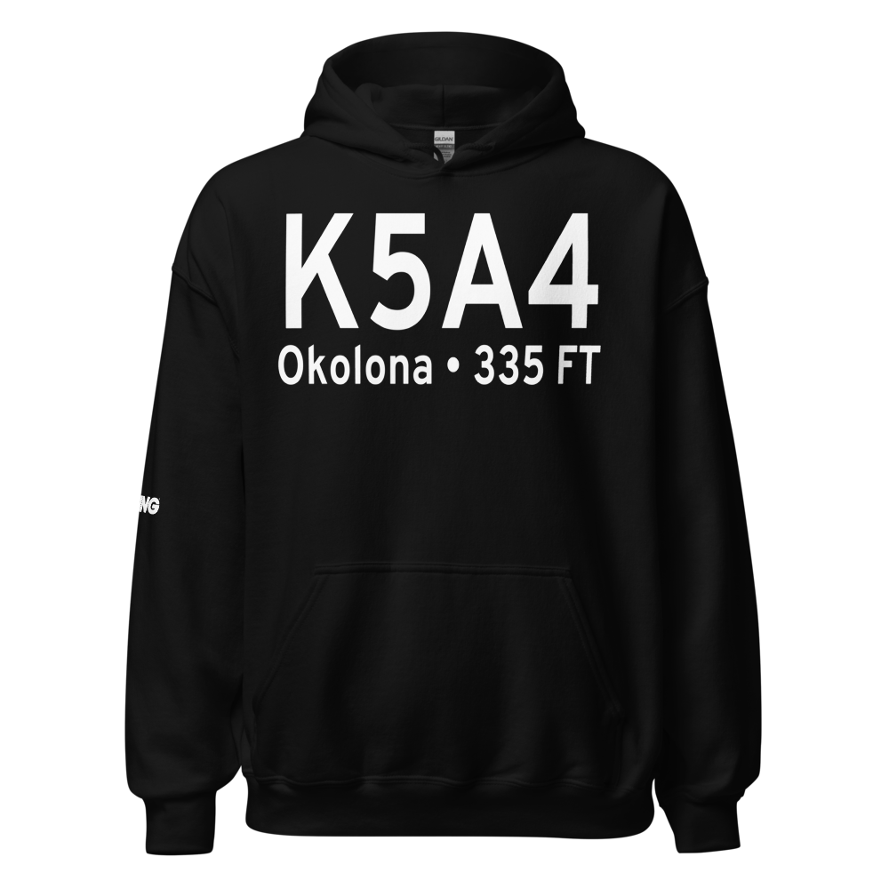 Okolona Municipal-Richard Stovall Field (K5A4) ICAO Hoodie Sweatshirt 
