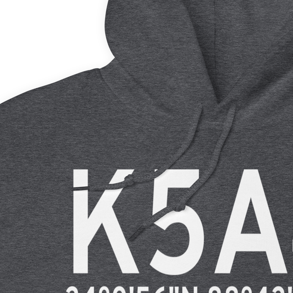 Okolona Municipal-Richard Stovall Field (K5A4) ICAO Hoodie Sweatshirt 
