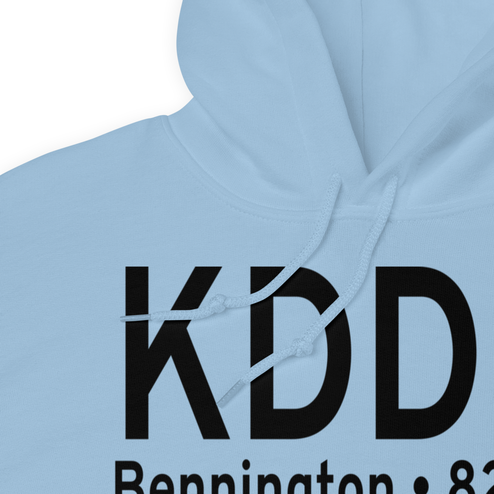 William H. Morse State Airport (KDDH) ICAO Hoodie Sweatshirt 