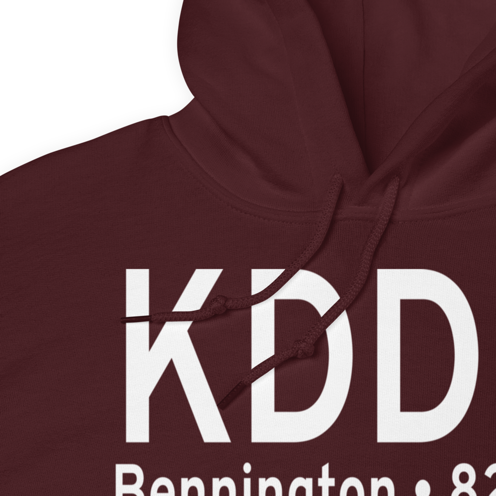 William H. Morse State Airport (KDDH) ICAO Hoodie Sweatshirt 