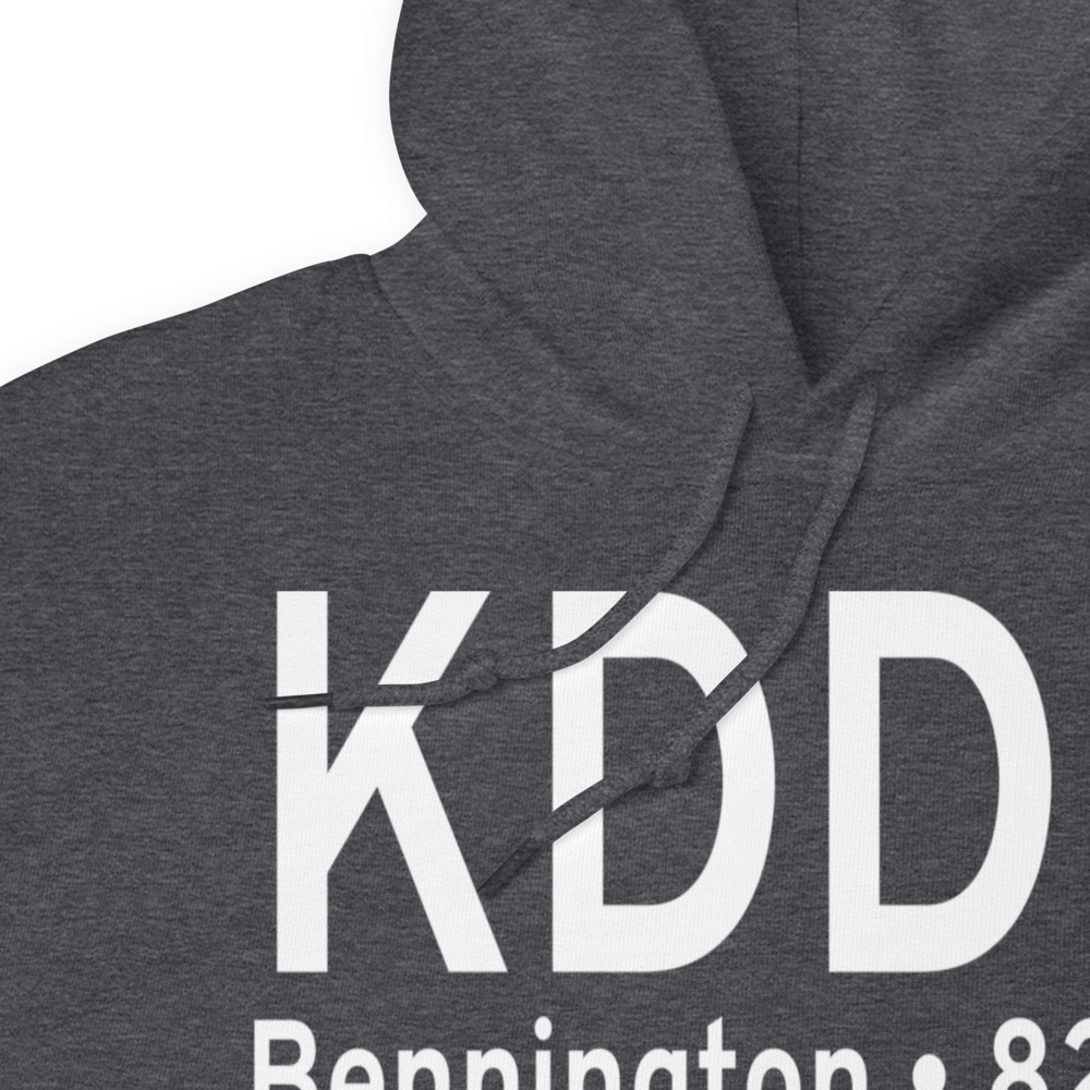 William H. Morse State Airport (KDDH) ICAO Hoodie Sweatshirt 