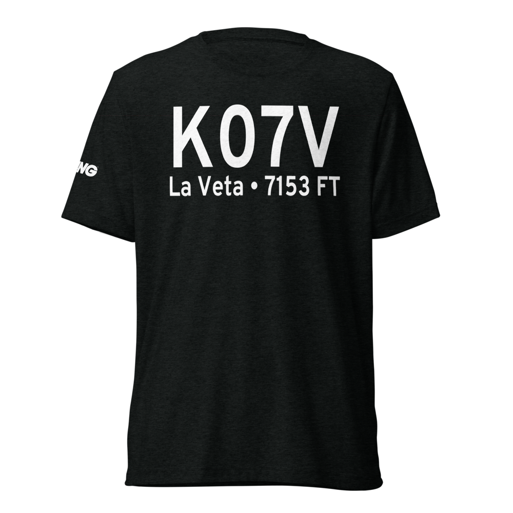 Cuchara Valley At La Veta Airport (K07V) ICAO Tri-blend T-Shirt 