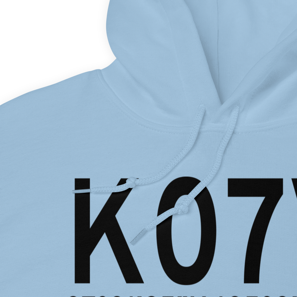 Cuchara Valley At La Veta Airport (K07V) ICAO Hoodie Sweatshirt 