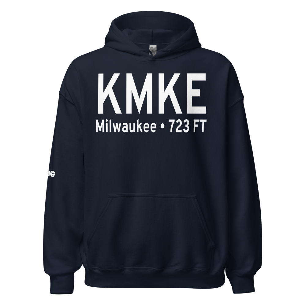 General Mitchell International Airport (KMKE) ICAO Hoodie Sweatshirt 
