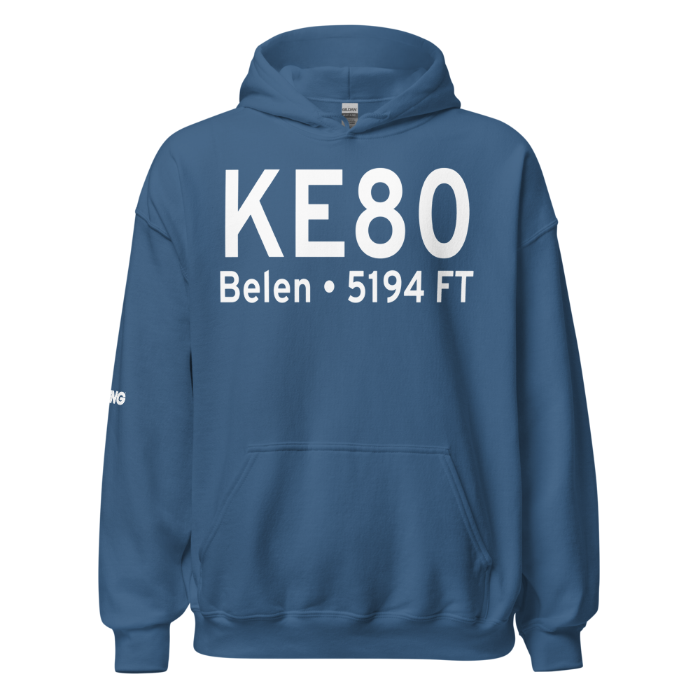Belen Regional Airport (KE80) ICAO Hoodie Sweatshirt 