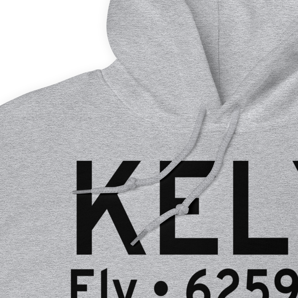 Ely Airport Yelland Field (KELY) ICAO Hoodie Sweatshirt 