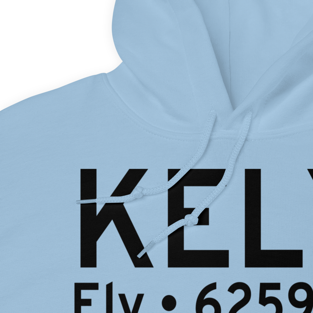 Ely Airport Yelland Field (KELY) ICAO Hoodie Sweatshirt 
