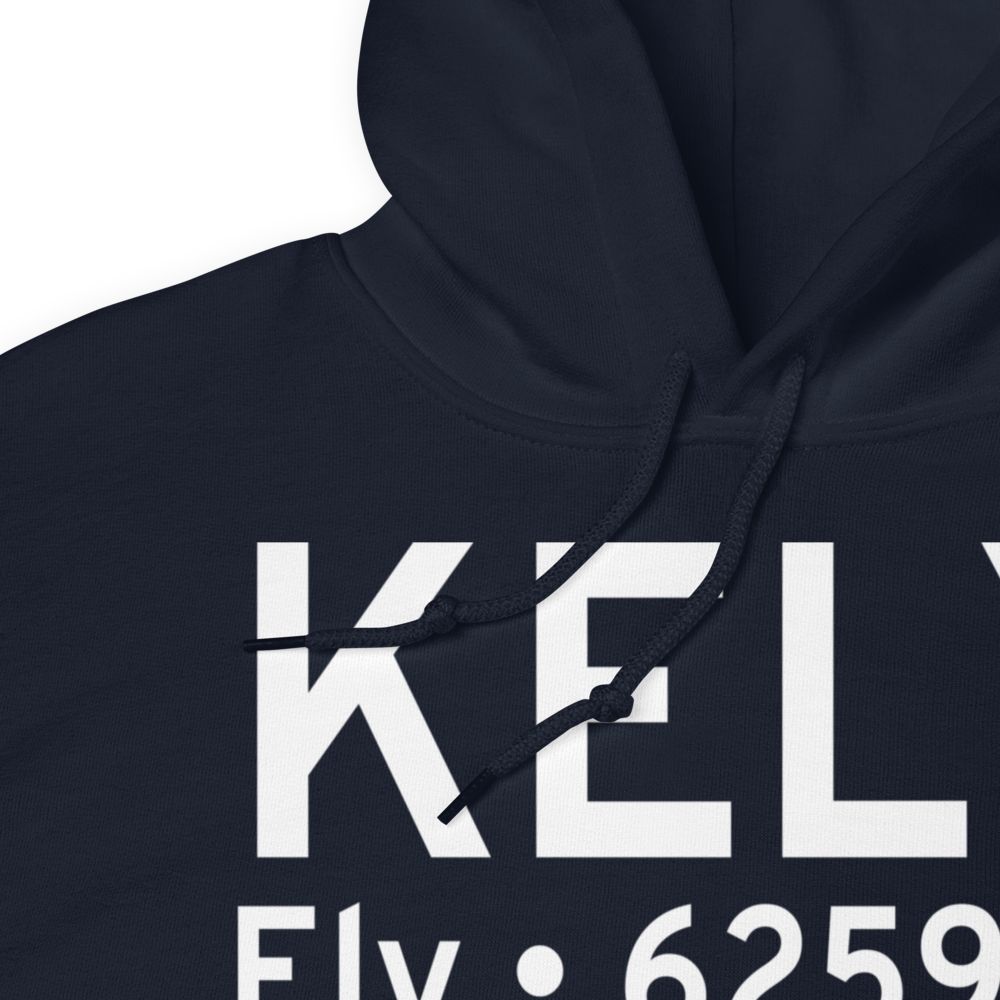 Ely Airport Yelland Field (KELY) ICAO Hoodie Sweatshirt 