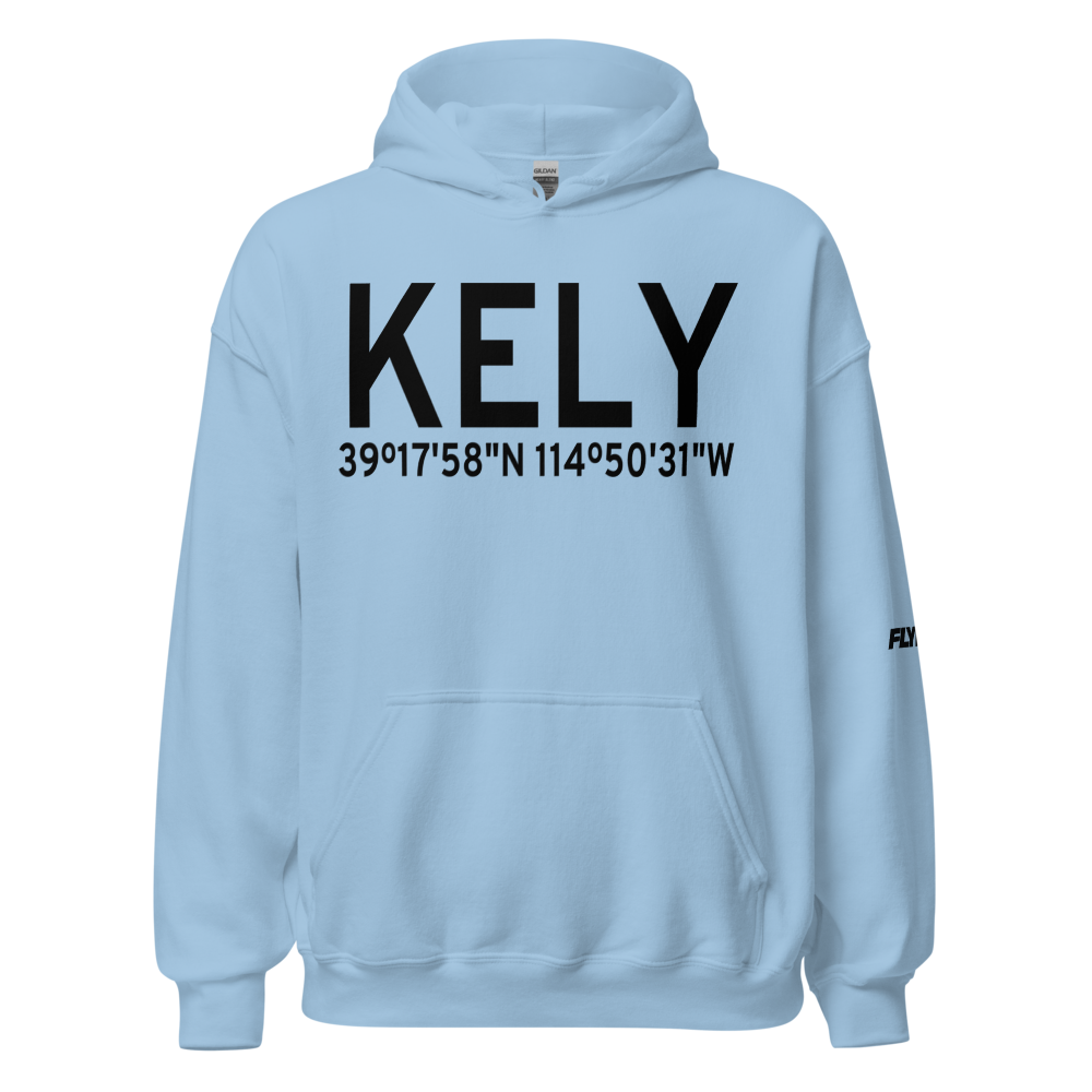 Ely Airport Yelland Field (KELY) ICAO Hoodie Sweatshirt 