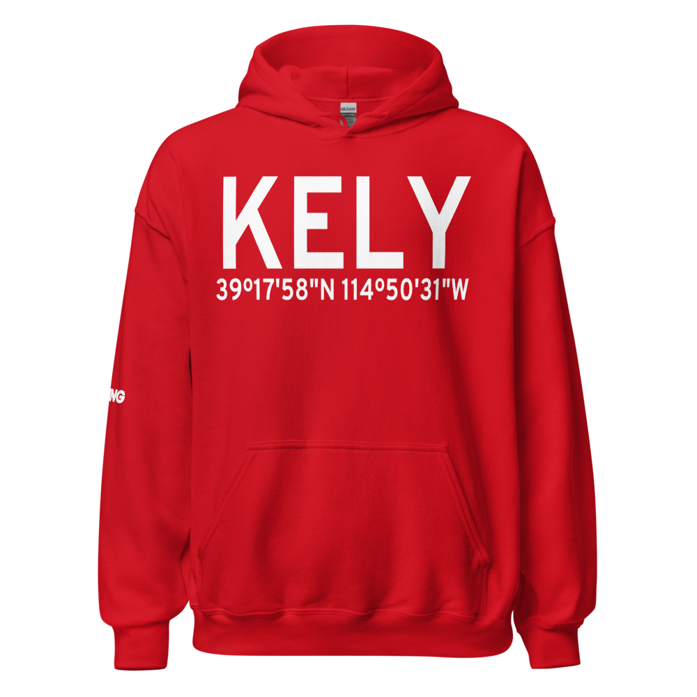 Ely Airport Yelland Field (KELY) ICAO Hoodie Sweatshirt 